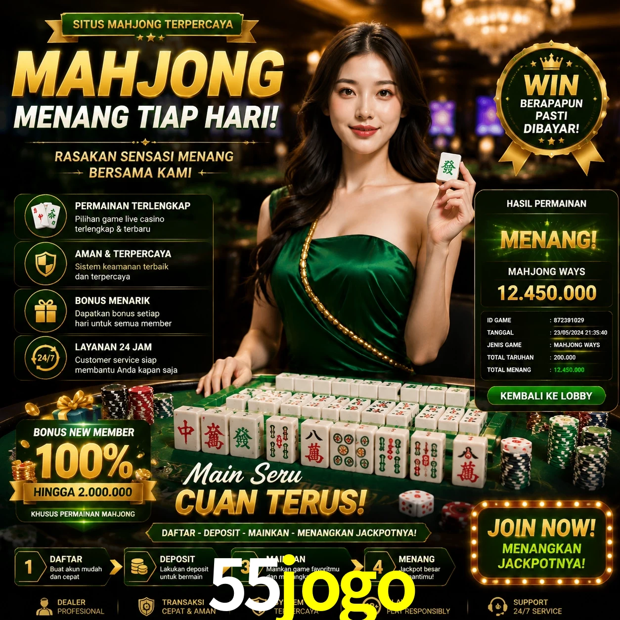 Cashback VIP 55jogo - reembolso semanal